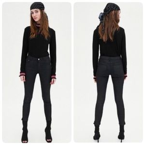Zara trafaluc denim collection black jeans (US08)